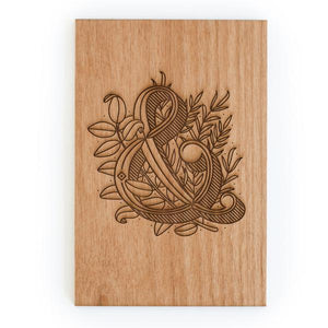 Ampersand Wood Card