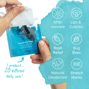 Coconut Oil Wipes