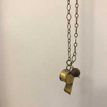 Brass Mini Whistle Necklace