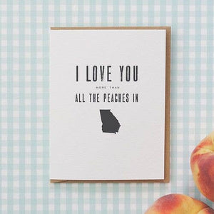 Love Peaches in GA Card