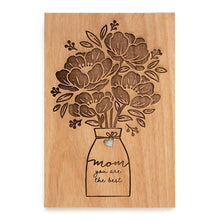 Bouquet Wood Card