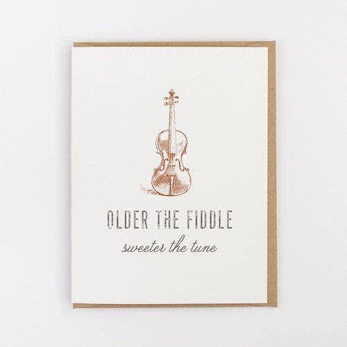 Older the Fiddle Birthday Card