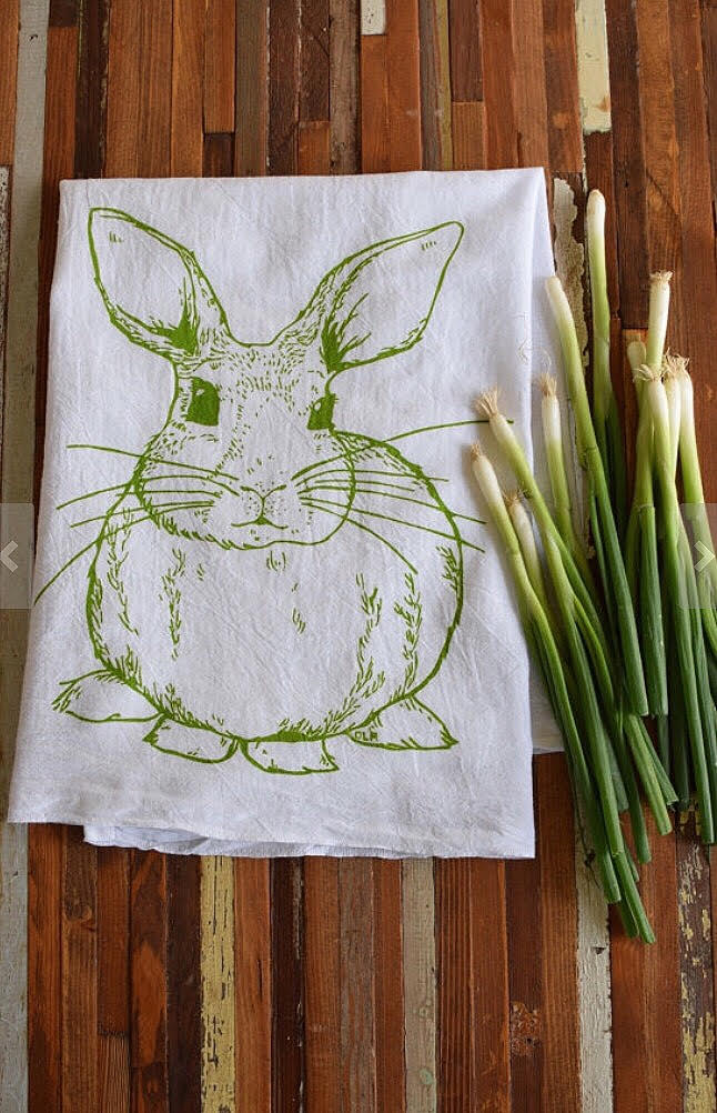 Rabbit Tea Towels