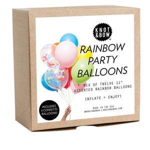 Rainbow Latex Balloons