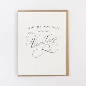 You're Vintage Birthday  Card
