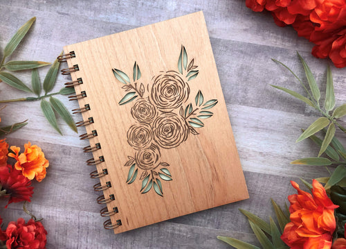 Floral Wood Journal